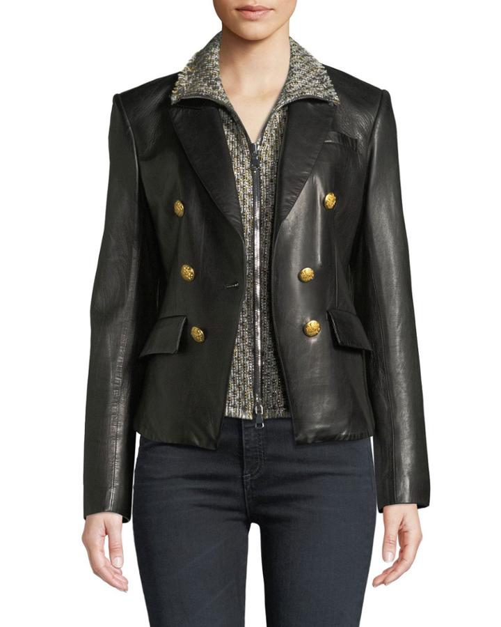 Adara Tweed Zip-front Dickey