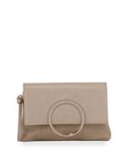 Textured Ring Clutch Bag