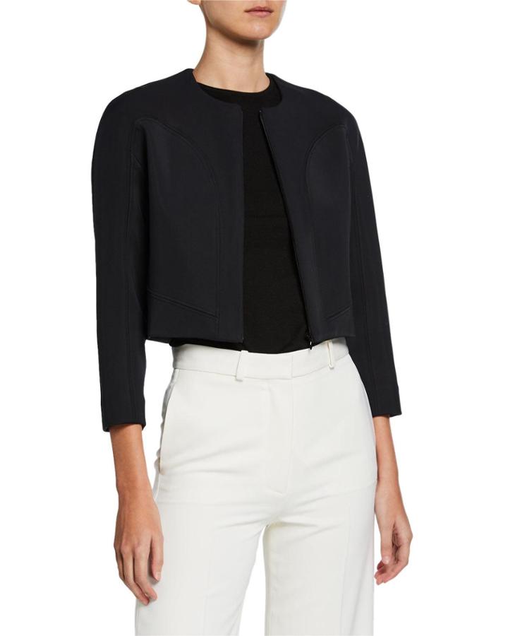 Zip-front Cropped Jacket