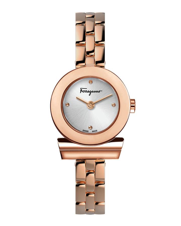 27mm Gancio Watch W/ Bracelet Strap, Rose Gold