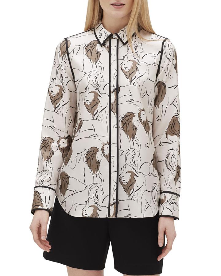 Scottie Italia Leo-print Button-front