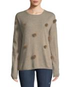 Mink Fur Pompom Cashmere