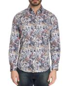 Men's Greene Faded Floral Stretch-cotton