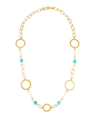 Love Long Beaded Chain Necklace