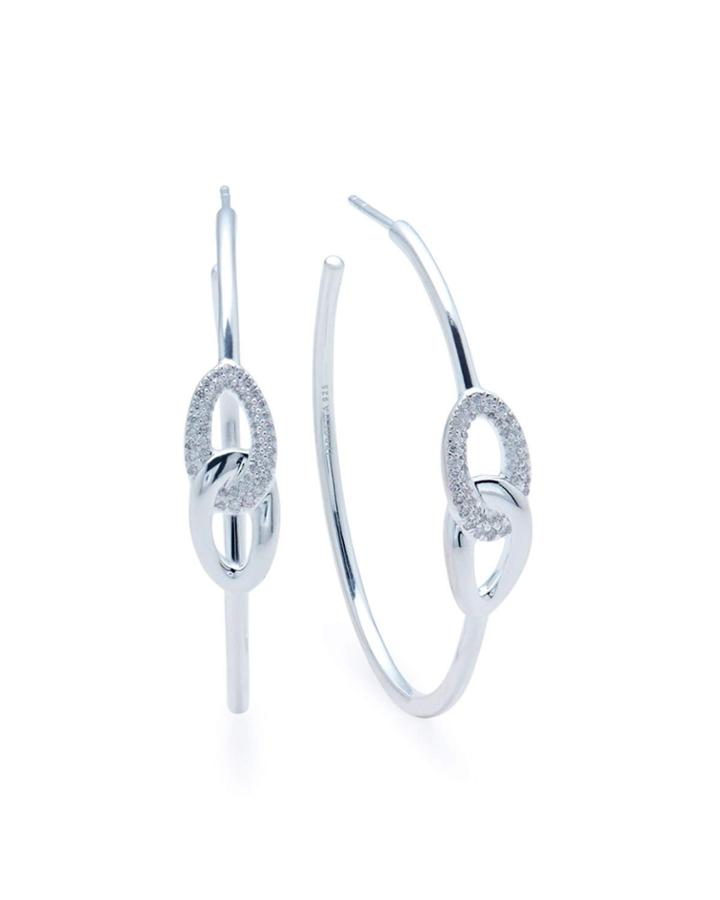 Cherish Large Interlocking Hoop Earrings