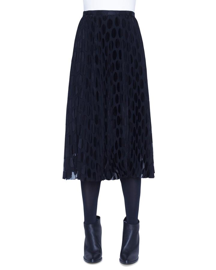 Polka-dot Devore Plisse