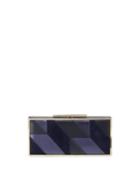 Patchwork Leather Box Clutch Bag