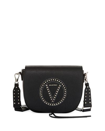 Maelle Dollaro Leather Crossbody Bag, Fuchsia