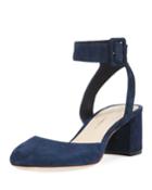 Cami Suede Ankle-wrap Pumps