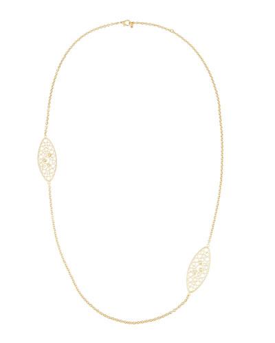 Bollicine Diamond Station Necklace,