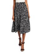 Adalia Printed Silk A-line