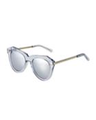 One Star Oversized Round Acetate/metal