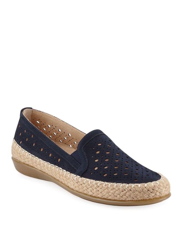 Noggin Perforated Loafer Espadrilles
