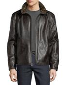 Caldwell Distressed Vintage Faux-leather Jacket