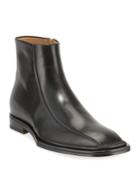 Men's Side-zip Leather Ankle Boots