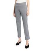 Ponte Houndstooth Pull-on Pants