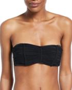 Isla Bandeau Solid Swim Top With Optional