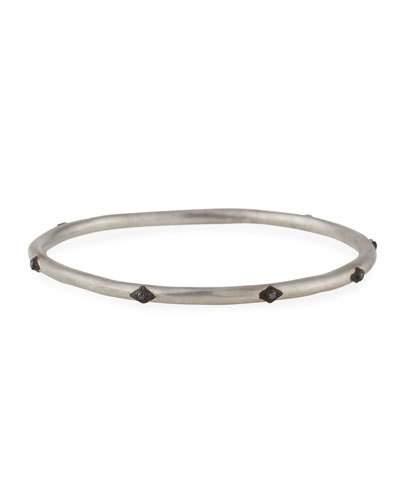 New World Crivelli Bangle Bracelet With Black Diamonds