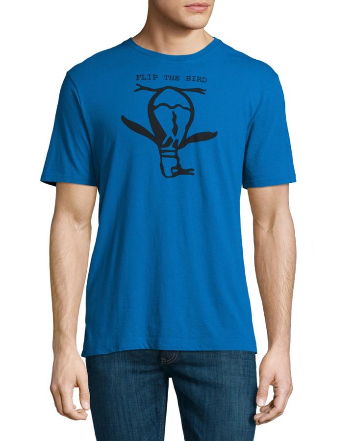 Penguin Graphic Cotton Tee, Snorkel Blue, Men's, Size: Medium,