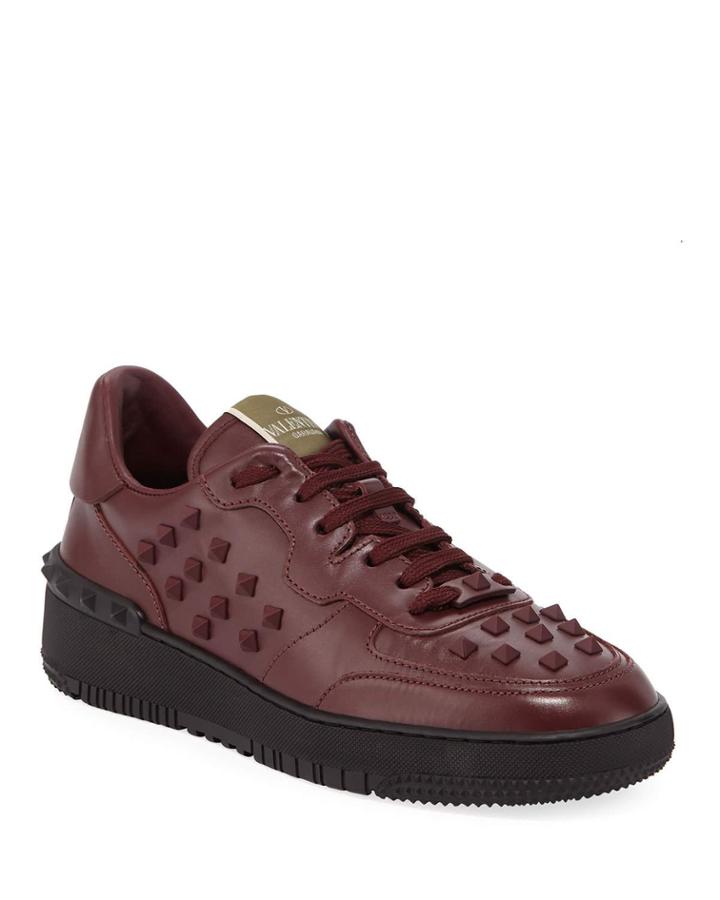 Men's Rockstud Leather