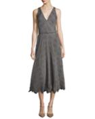 Louise Pleated Plaid Dress