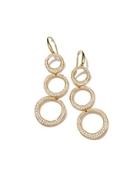 Stardust Snowman 18k Diamond Triple-drop Earrings