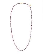 Long Multi-stone Single-strand Necklace