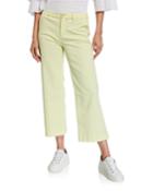 Cropped Boyfriend Wide-leg Pants