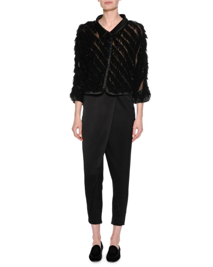 Velvet Boucle Bracelet-sleeve Jacket