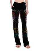 Floral-print Velvet Drawstring Pants