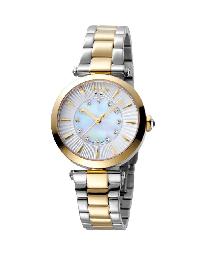 Women's 32mm Stainless Steel 3-hand Watch With Bracelet, Golden/steel
