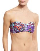 Balinese Batik Bandeau Swim Top,