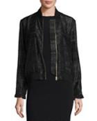 Cityscape Fil Coupe Sonja Bomber Jacket, Black