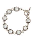 Small Aura Silver & Mother-of-pearl Cushion Bracelet
