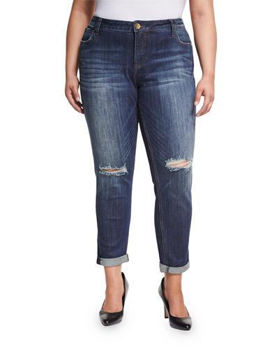 Catherine Distressed Boyfriend Jeans,