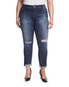 Catherine Distressed Boyfriend Jeans,