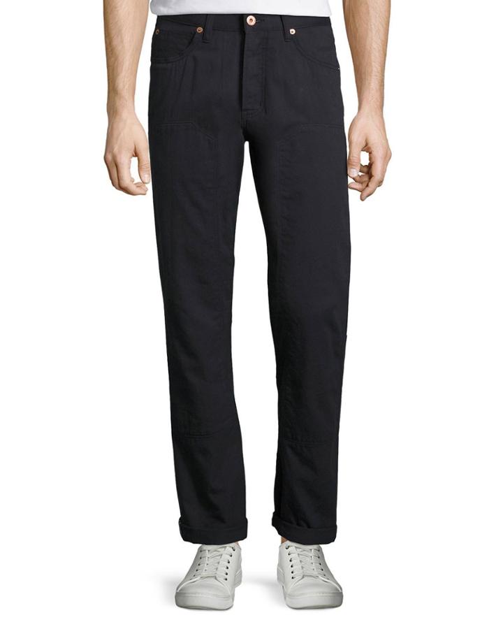 Selvedge Twill 5-pocket Pants, Navy