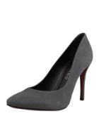 Sheila Nubuck High Pump, Gray