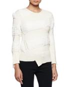 Asymmetric Ruffle-knit
