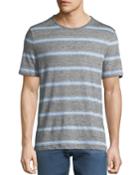 Men's Striped Linen-blend T-shirt