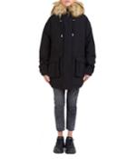 Faux-fur-collar Parka