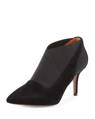 Kamea Leather Stretch Pump, Black