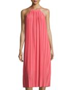 Quinn Pleated Midi Dress, Pink