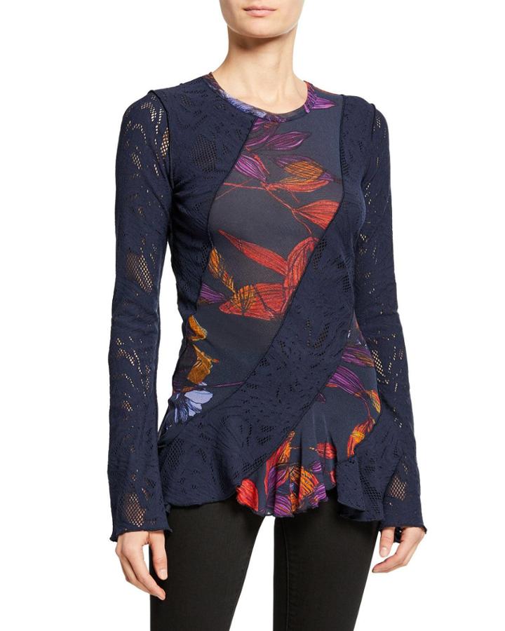 Long-sleeve Patchwork