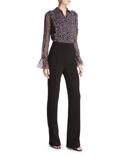 Ariella Chiffon-top Combo Jumpsuit