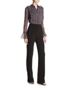 Ariella Chiffon-top Combo Jumpsuit