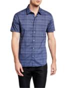 Men's Check-print Short Sleeve
