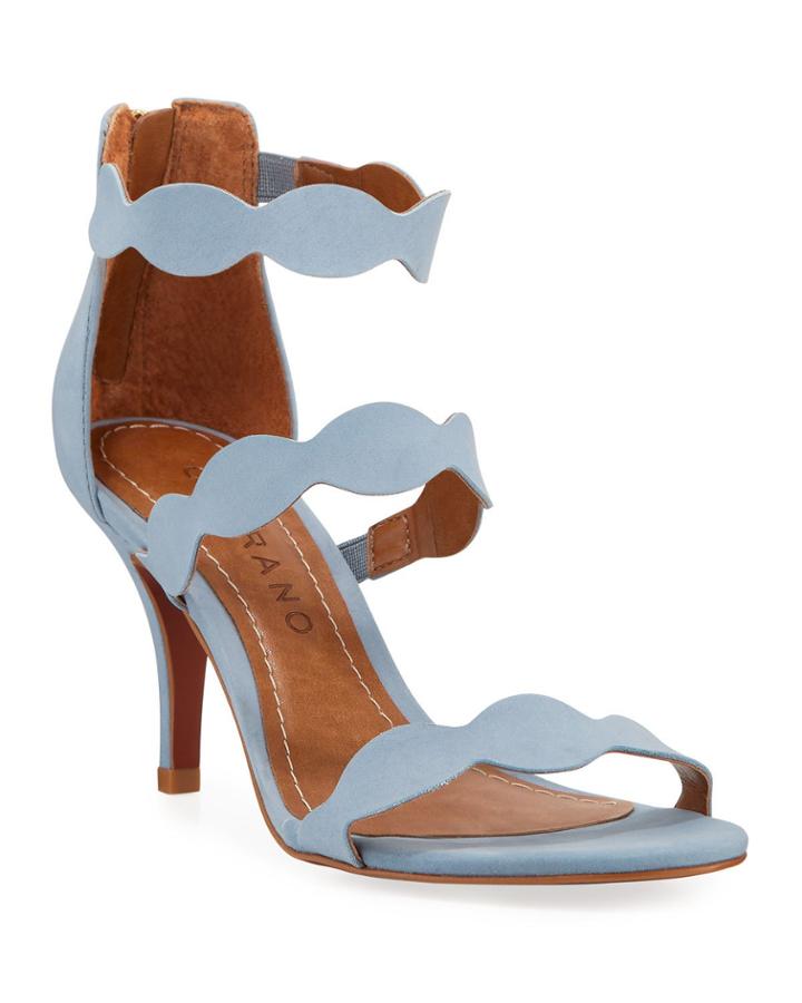 Avis Scalloped Mid-heel Dress