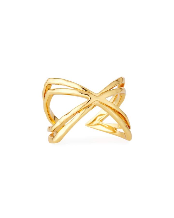 Skyler Crisscross Cuff Ring,