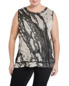 Reversible Tank Top, Gray/black